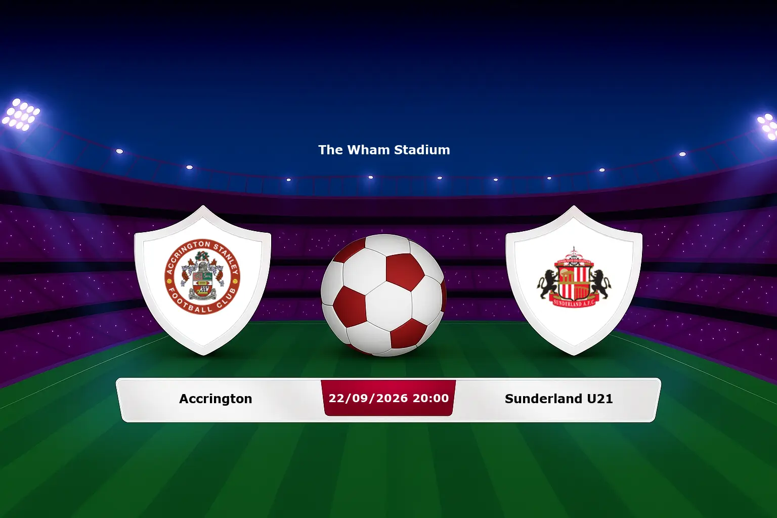 Accrington vs Sunderland U21 22.09.2026