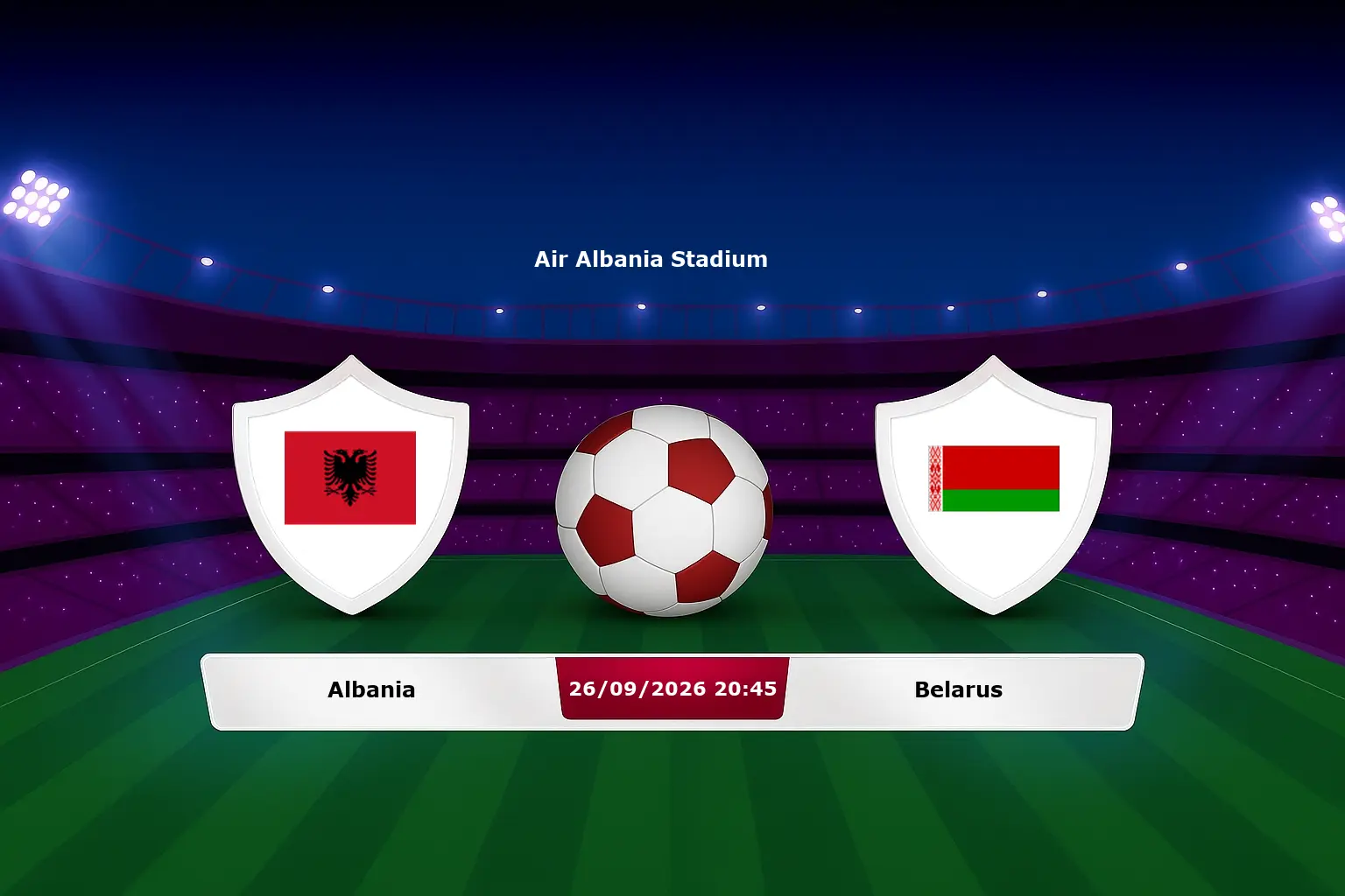 Albania vs Belarus 26.09.2026