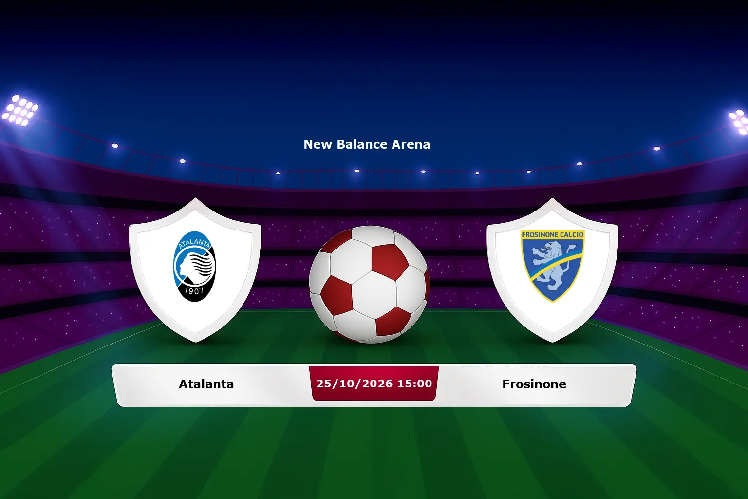 Atalanta vs Frosinone 25.10.2026