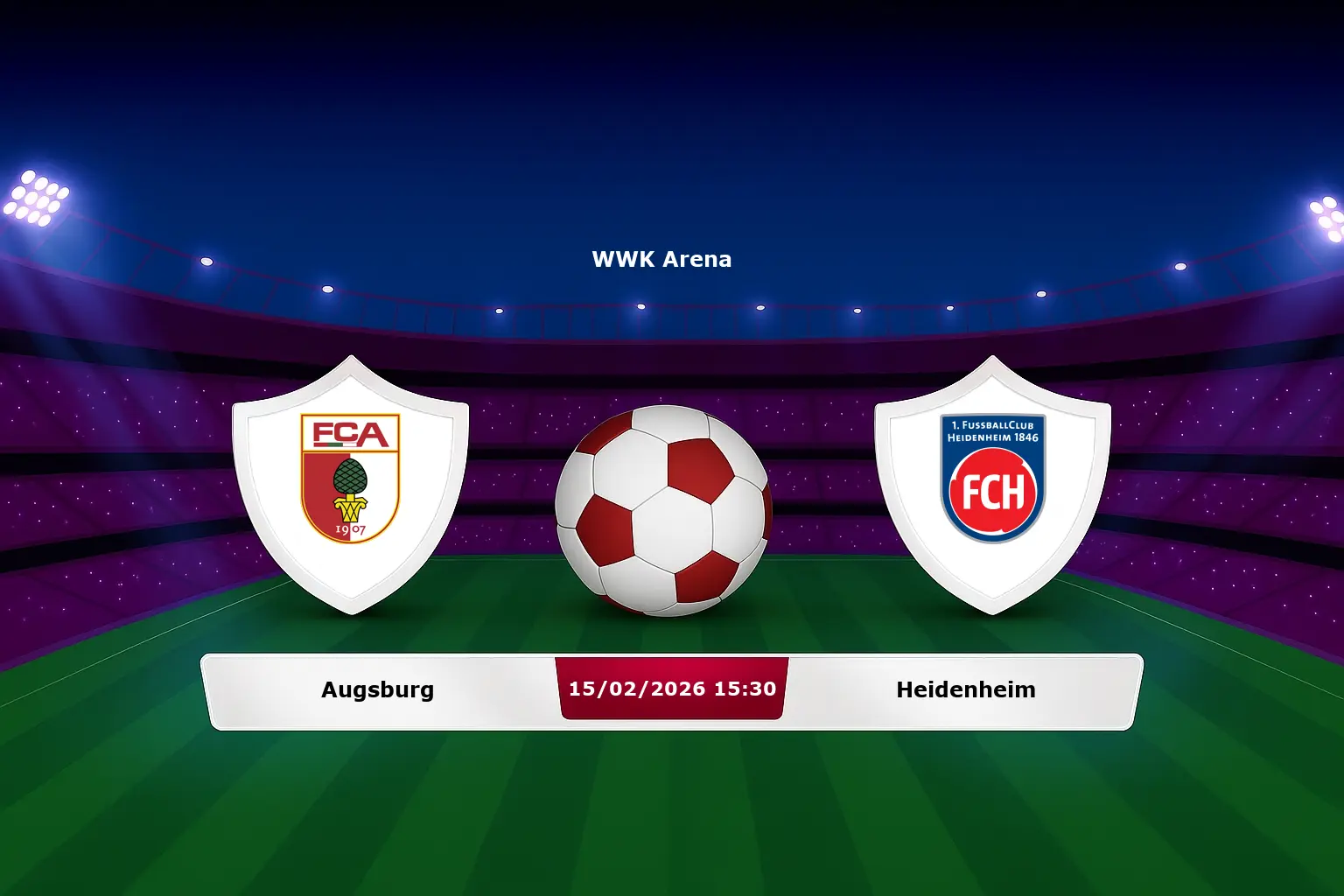 Augsburg vs Heidenheim 15.02.2026