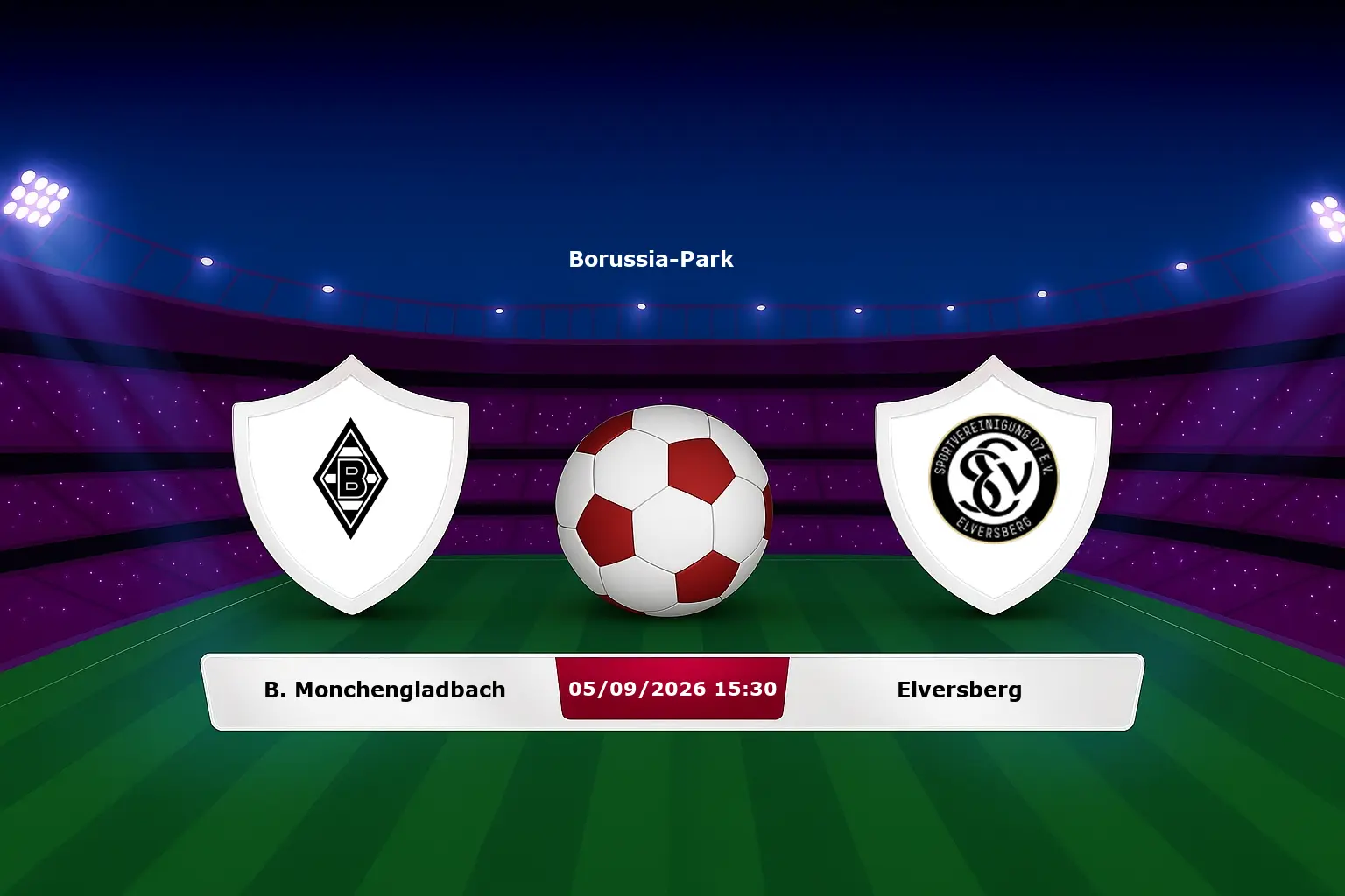 B. Monchengladbach vs Elversberg 05.09.2026
