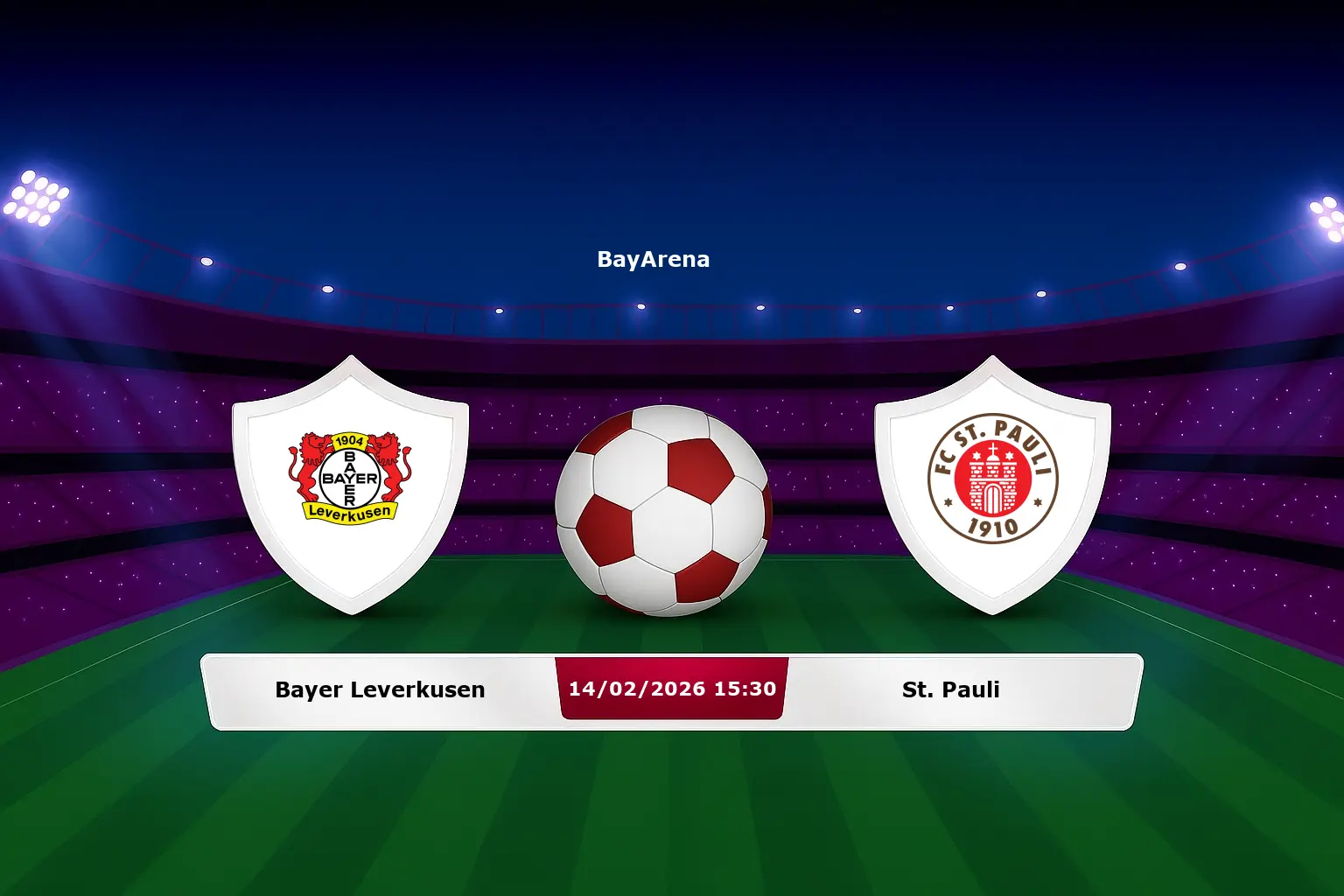 Bayer Leverkusen vs St. Pauli 14.02.2026