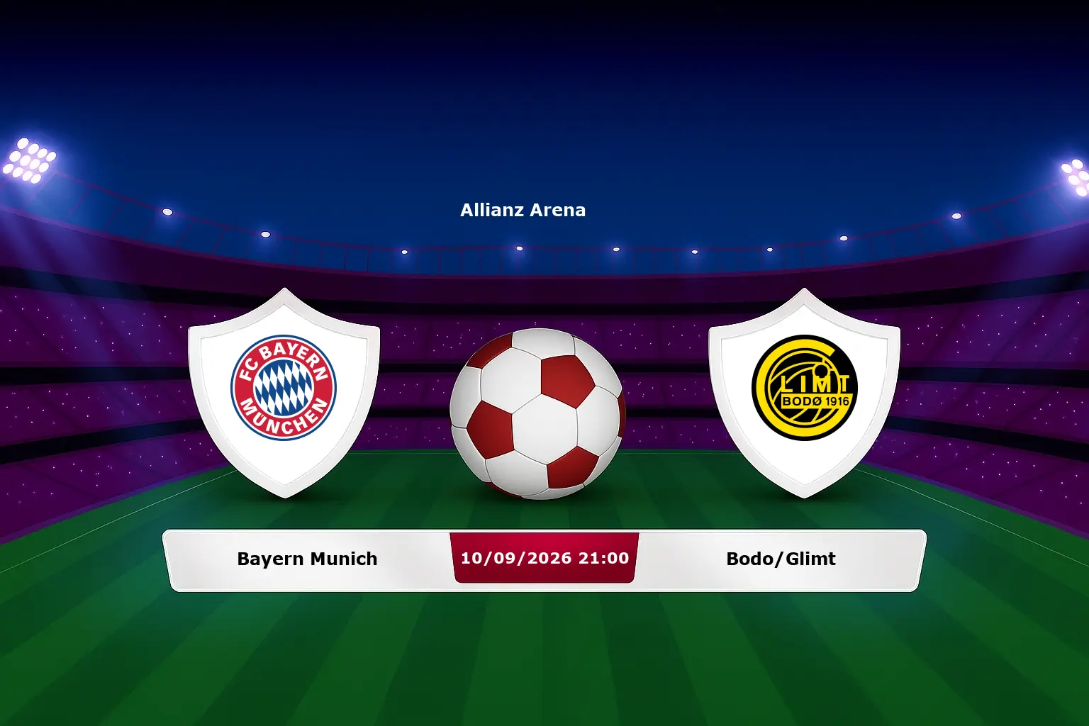 Bayern Munich vs Bodo/Glimt 10.09.2026