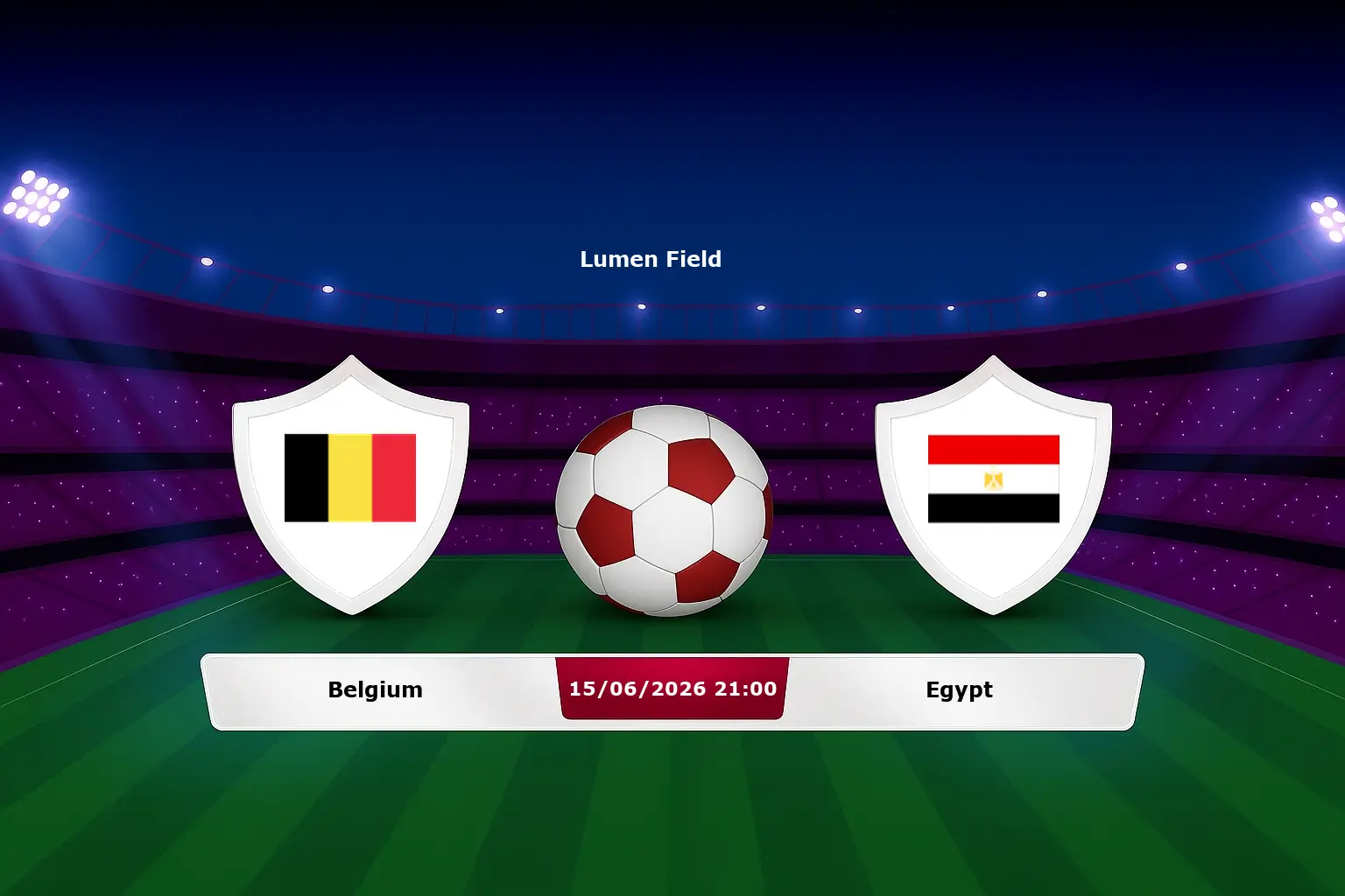 Belgium vs Egypt 15.06.2026