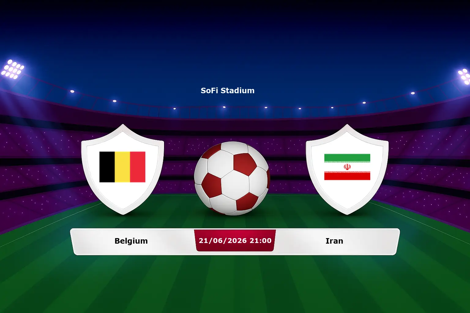 Belgium vs Iran 21.06.2026