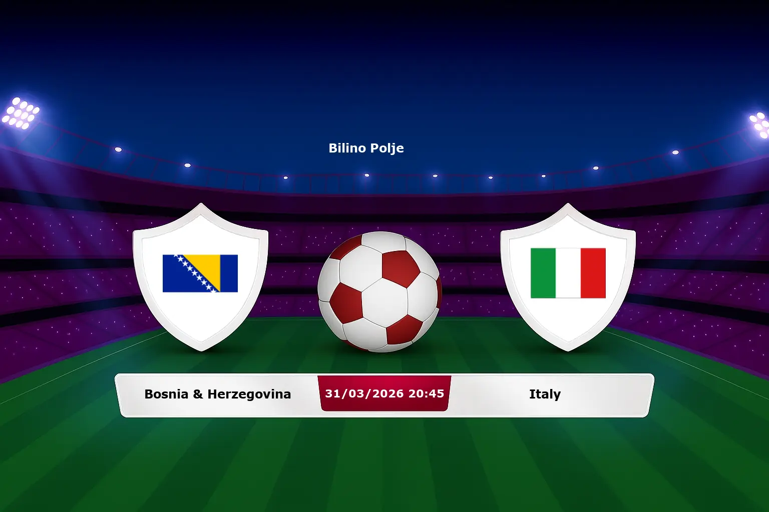 Bosnia & Herzegovina vs Italy 31.03.2026