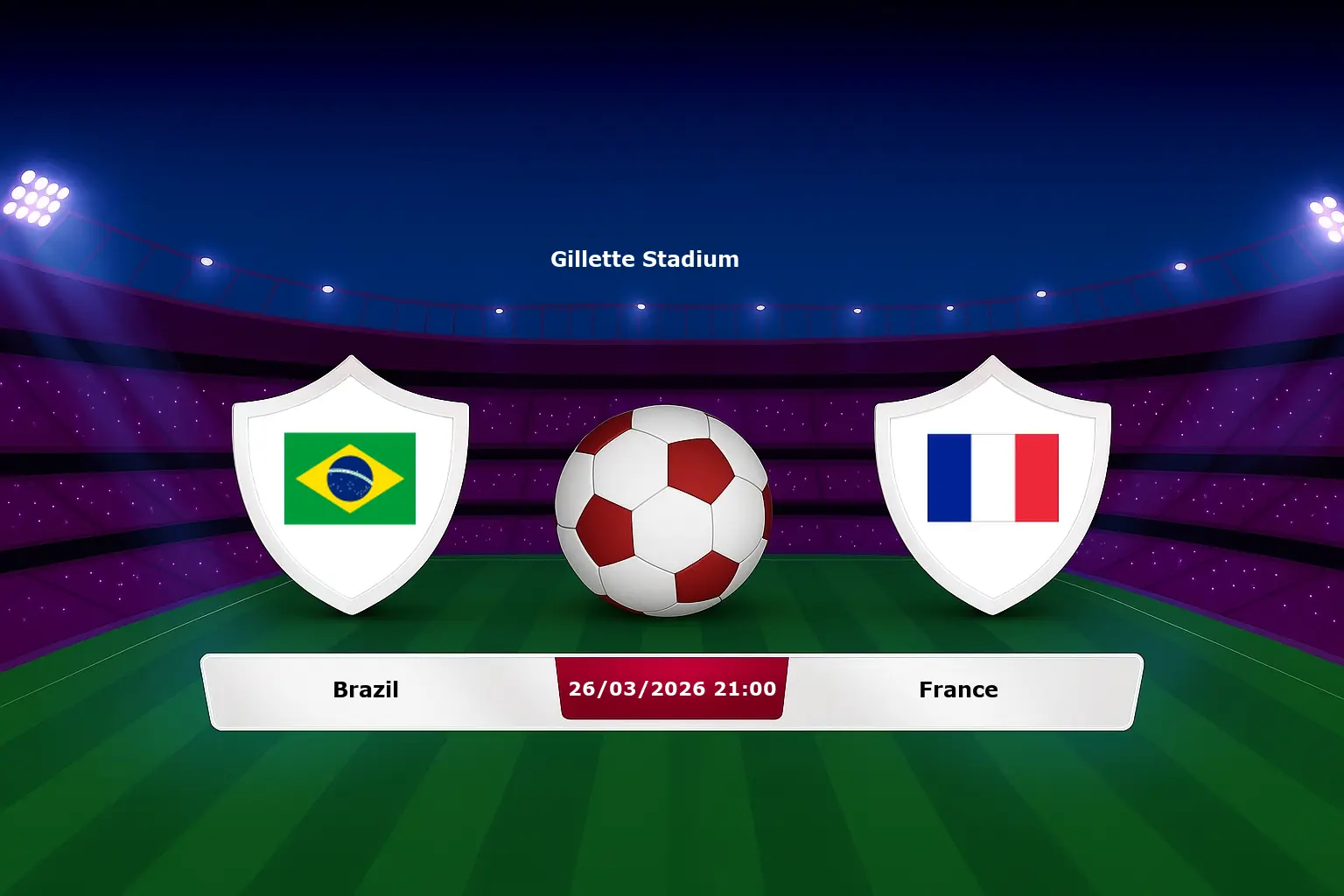 Brazil vs France 26.03.2026