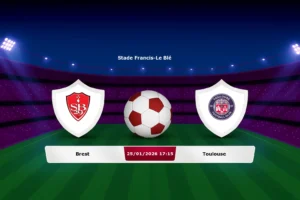 Brest vs Toulouse 25.01.2026