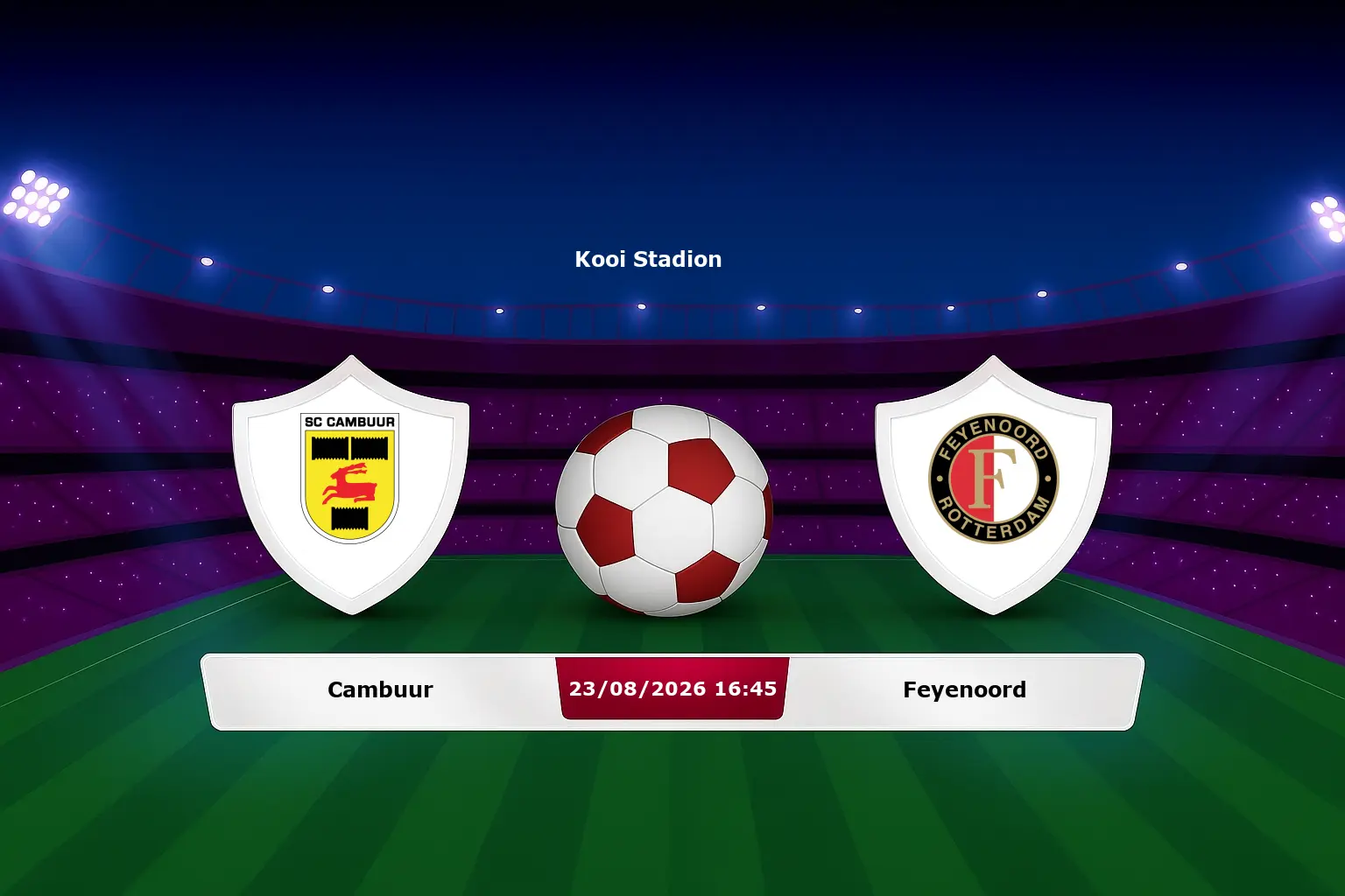 Cambuur vs Feyenoord 23.08.2026