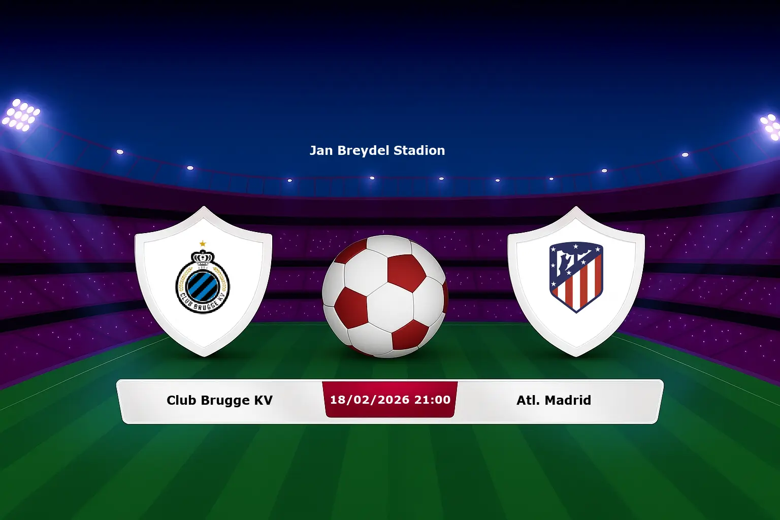 Club Brugge KV vs Atl. Madrid 18.02.2026