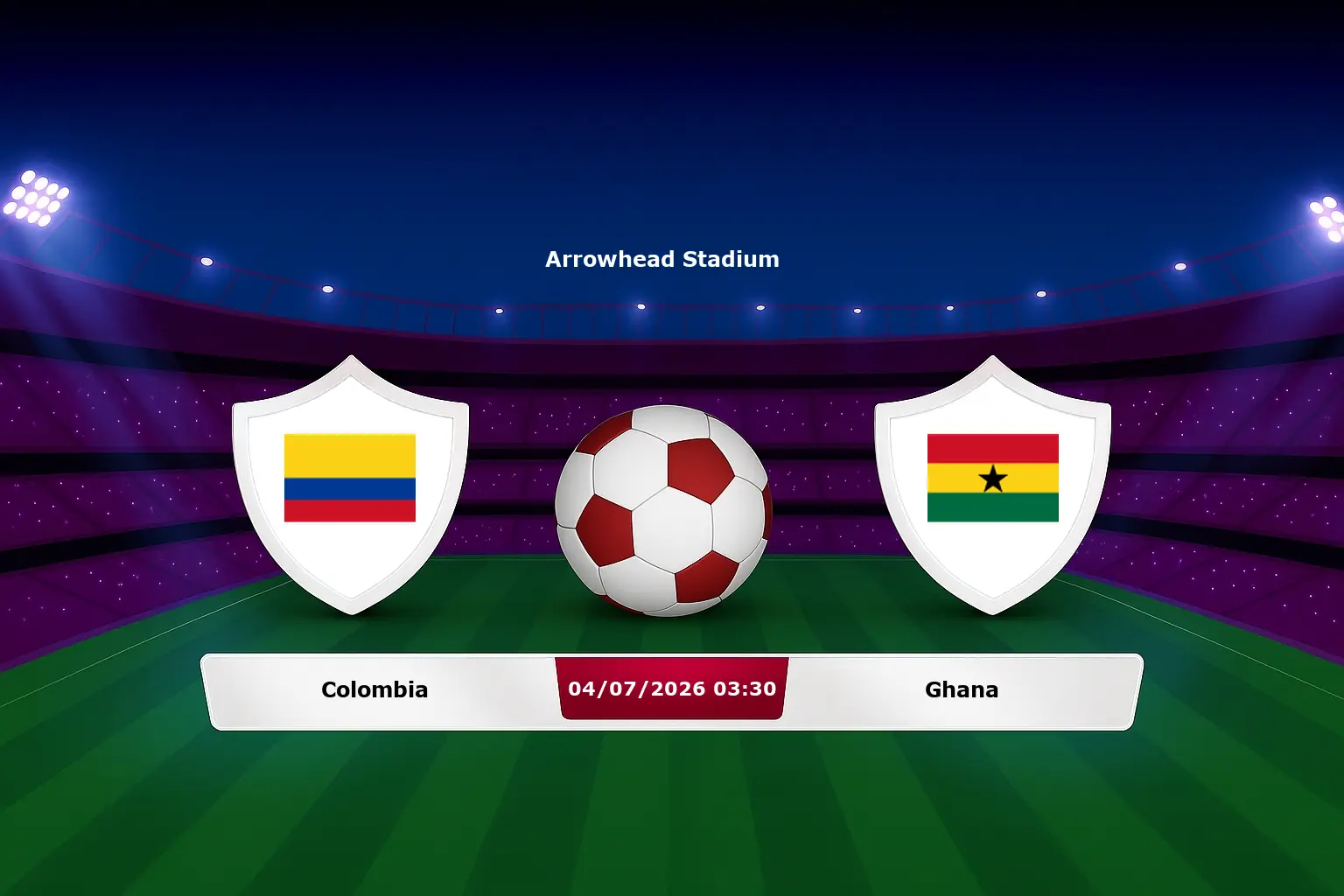 Colombia vs Ghana 04.07.2026