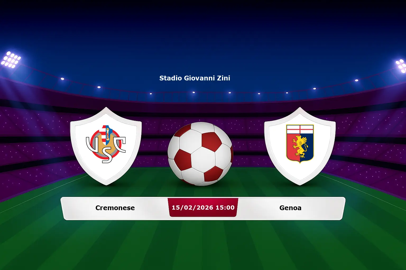 Cremonese vs Genoa 15.02.2026