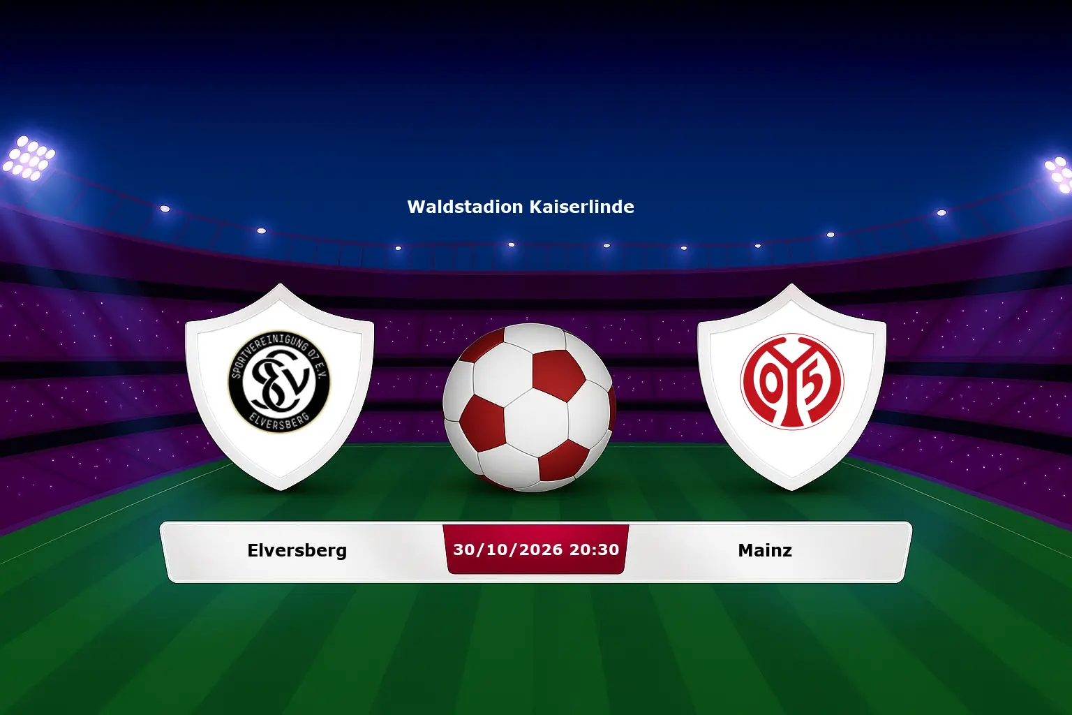 Elversberg vs Mainz 30.10.2026