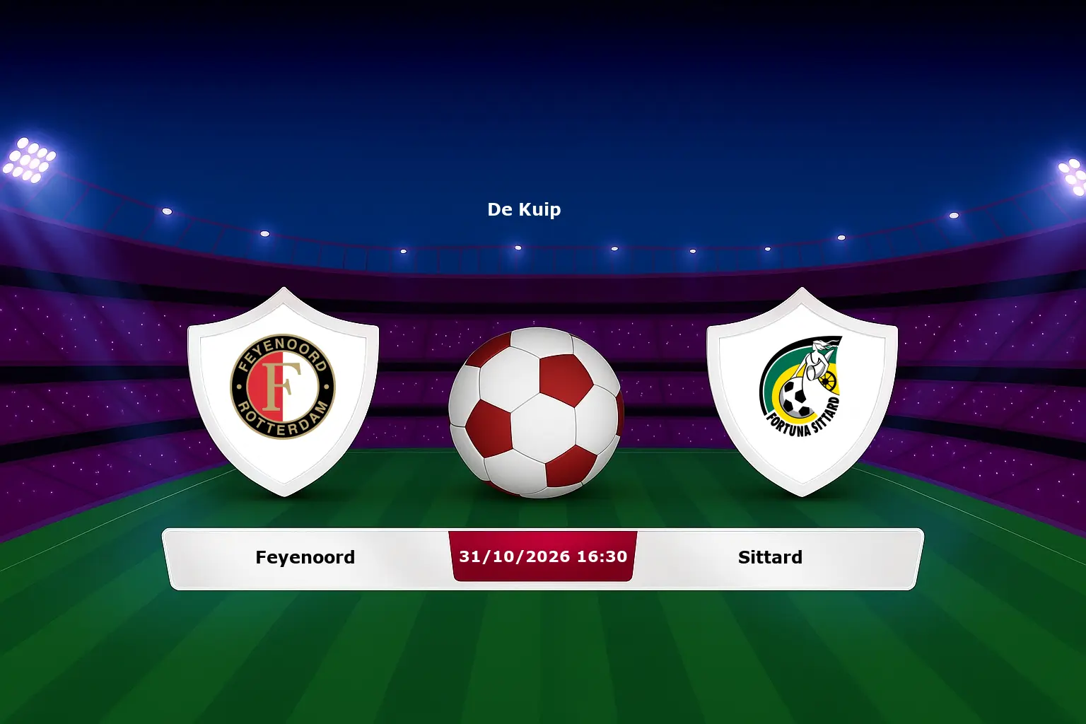 Feyenoord vs Sittard 31.10.2026