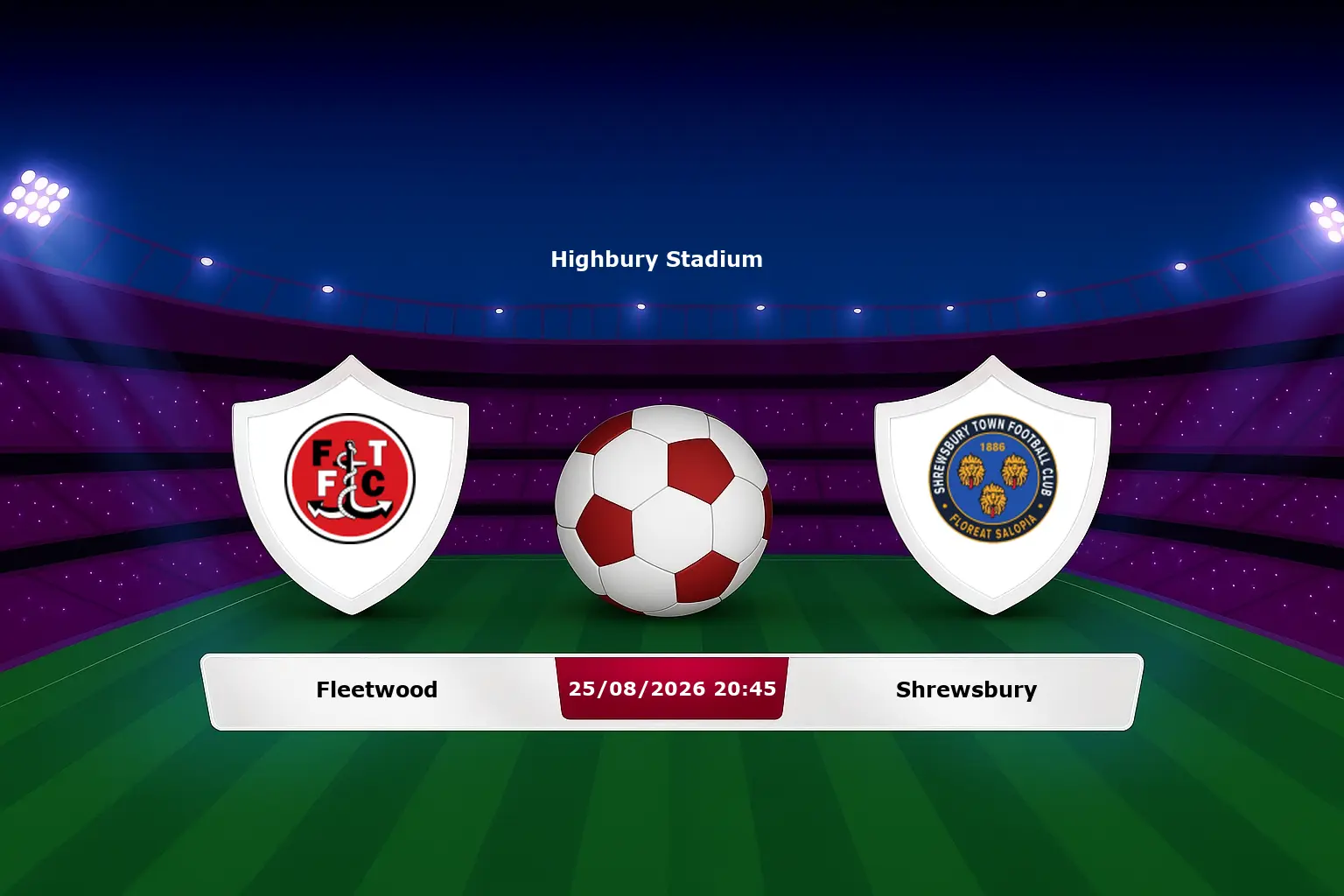 Fleetwood vs Shrewsbury 25.08.2026