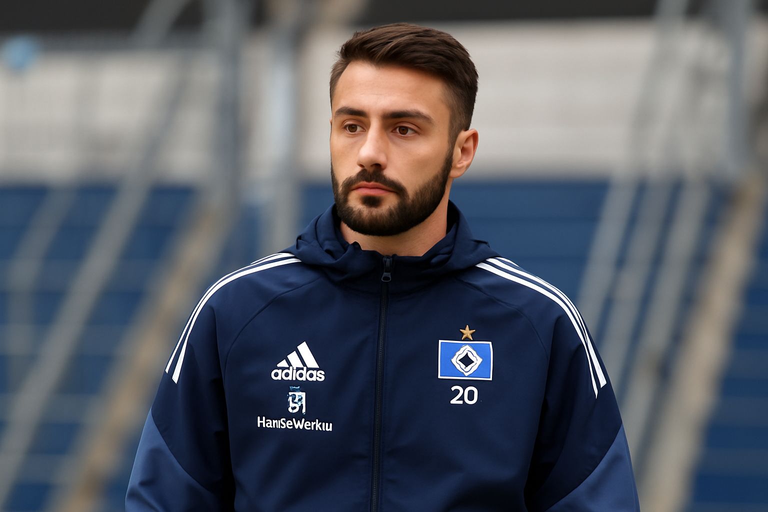 Hamburg's Fabio Vieira pictured in track jacket