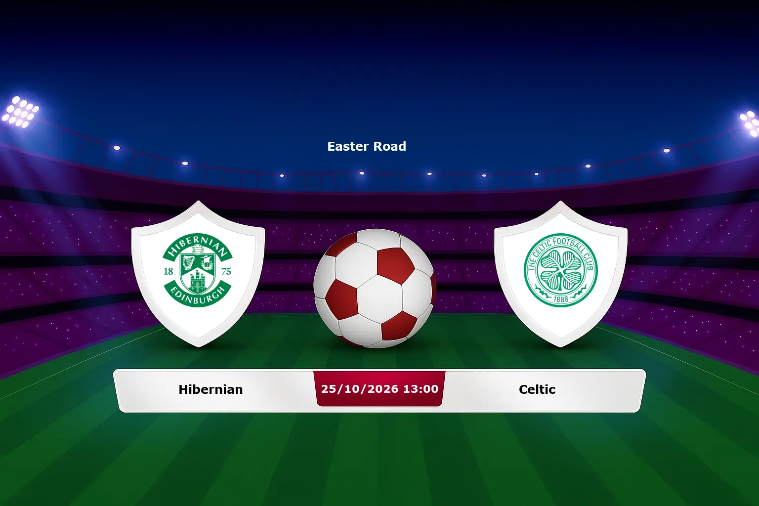 Hibernian vs Celtic 25.10.2026