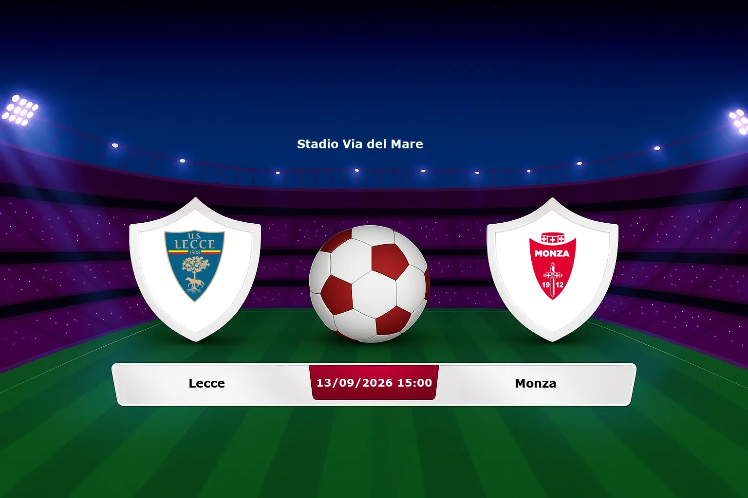 Lecce vs Monza 13.09.2026