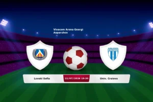 Levski Sofia vs Univ. Craiova 22.07.2026