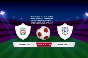 Liverpool U21 vs Cardiff U21 31.07.2026