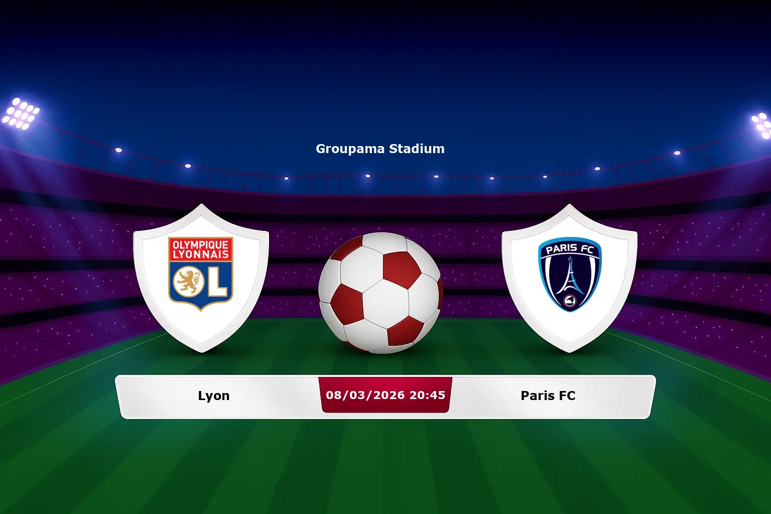 Lyon vs Paris FC 08.03.2026