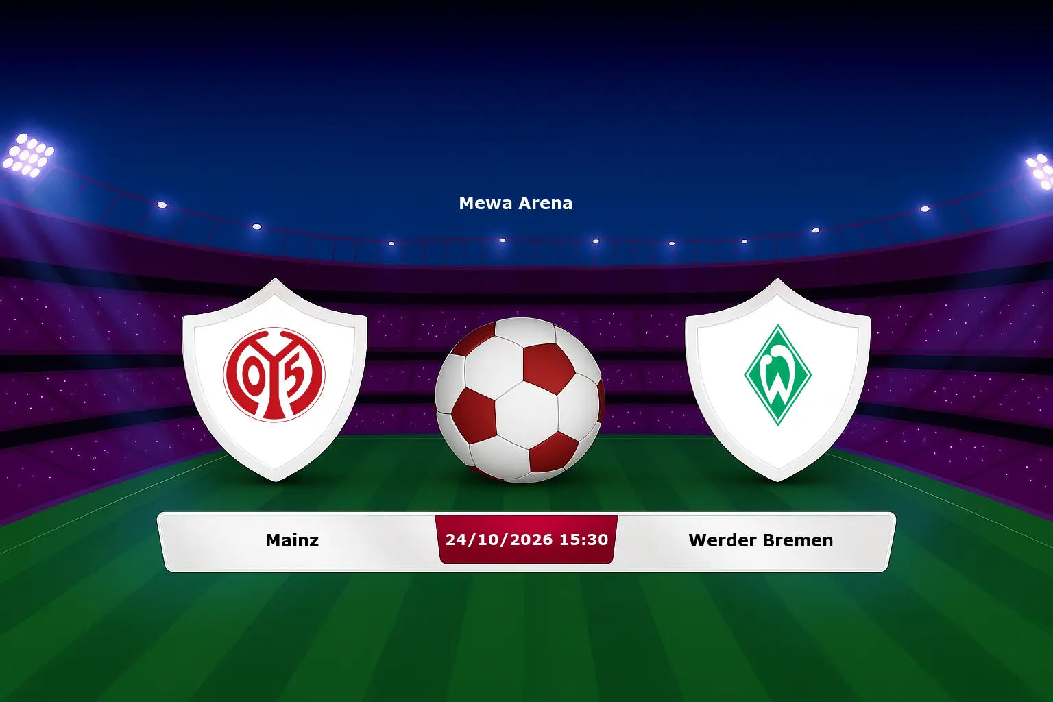 Mainz vs Werder Bremen 24.10.2026