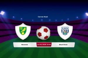 Norwich vs West Brom 14.02.2026