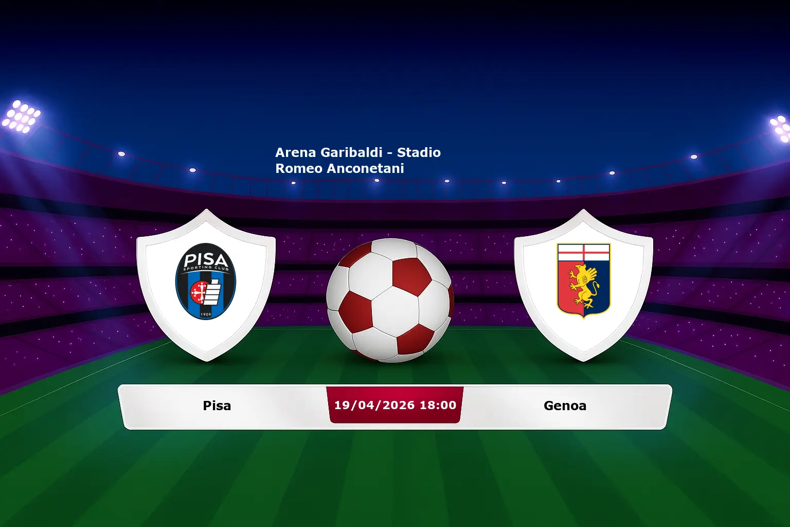 Pisa vs Genoa 19.04.2026
