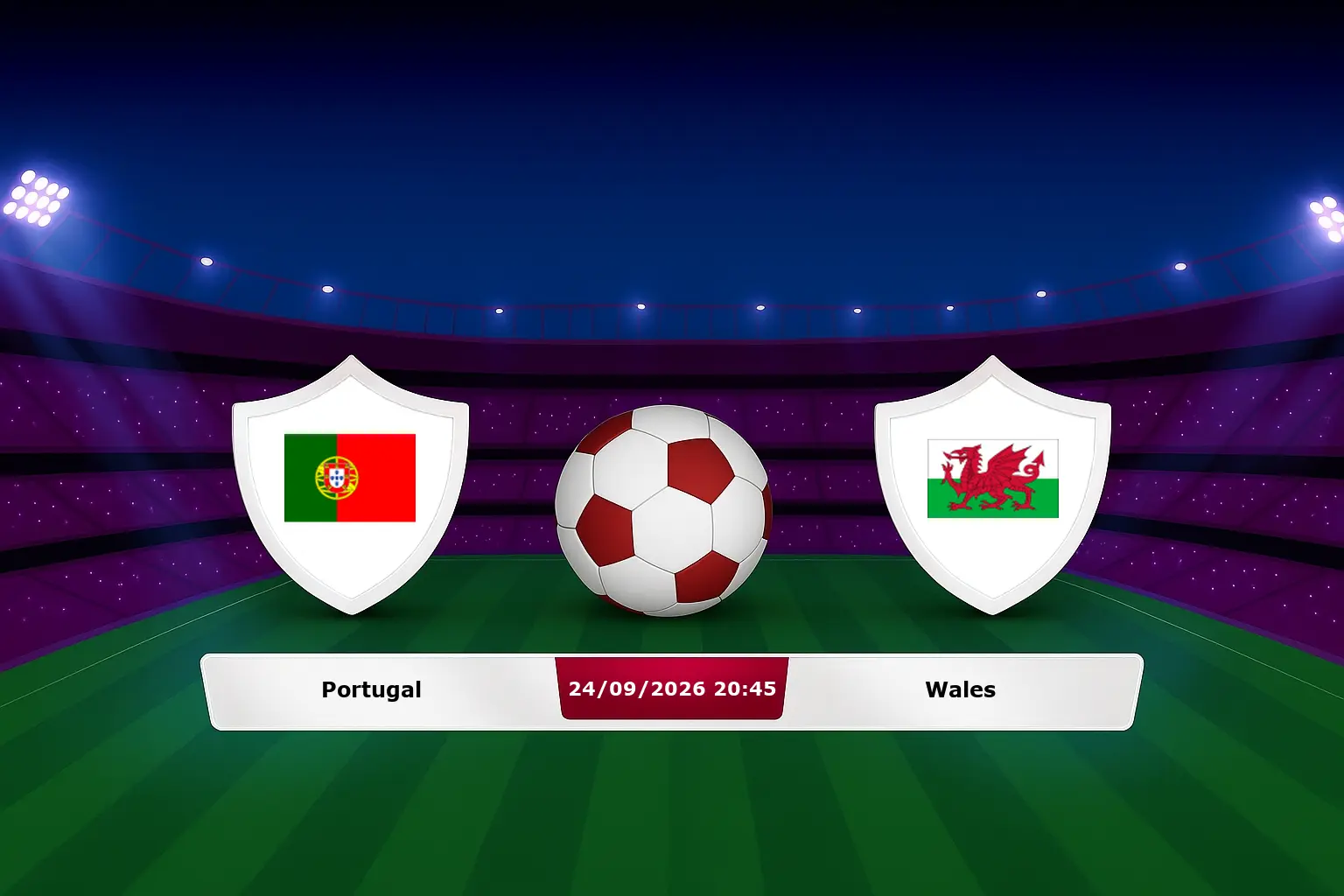 Portugal vs Wales 24.09.2026