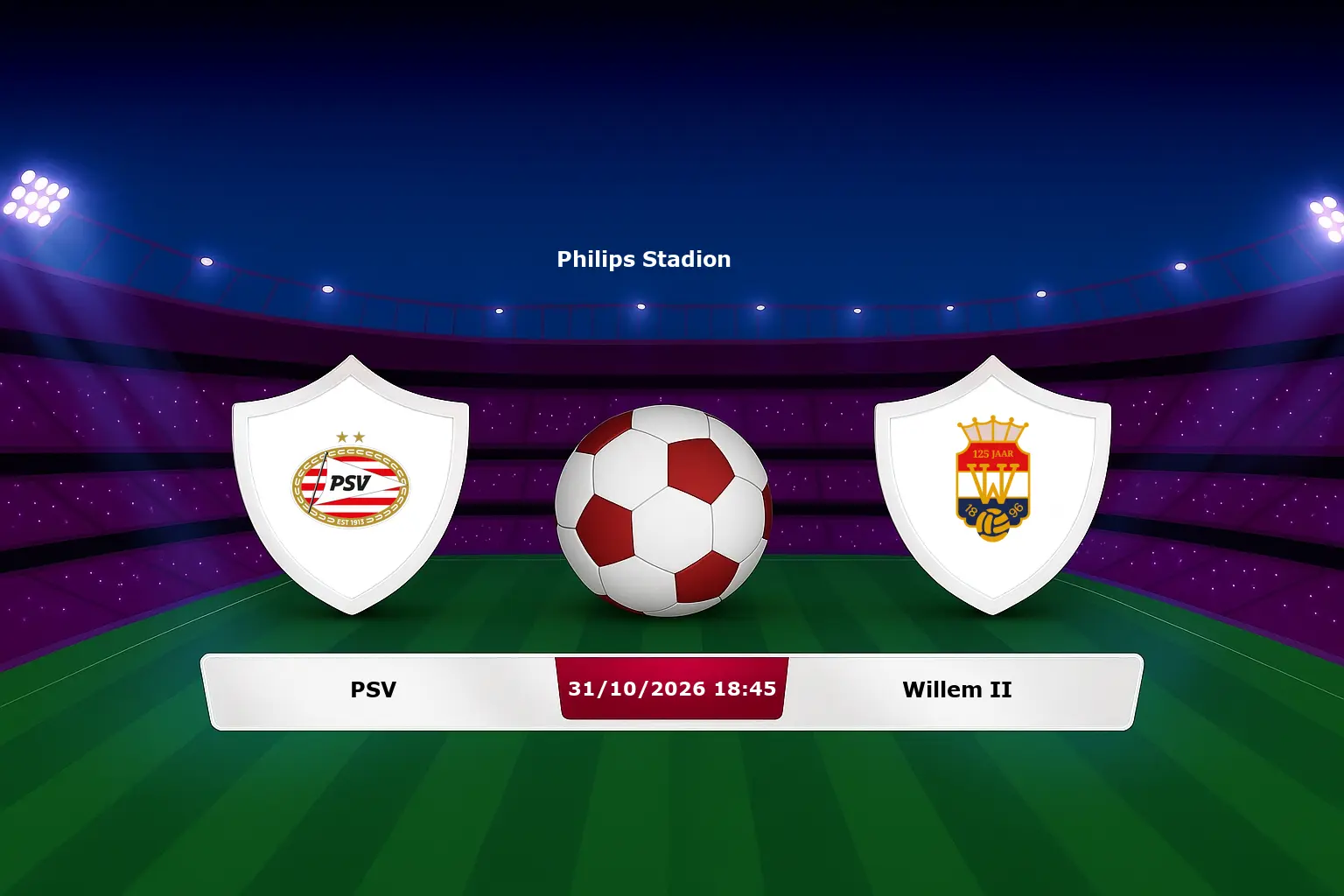 PSV vs Willem II 31.10.2026
