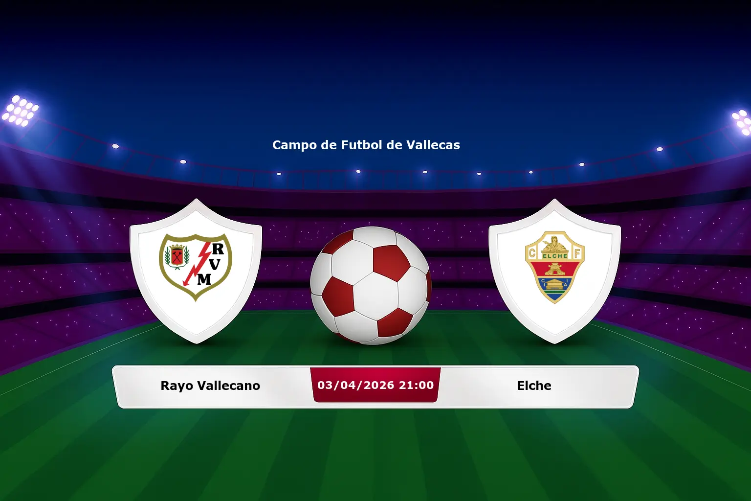 Rayo Vallecano vs Elche 03.04.2026