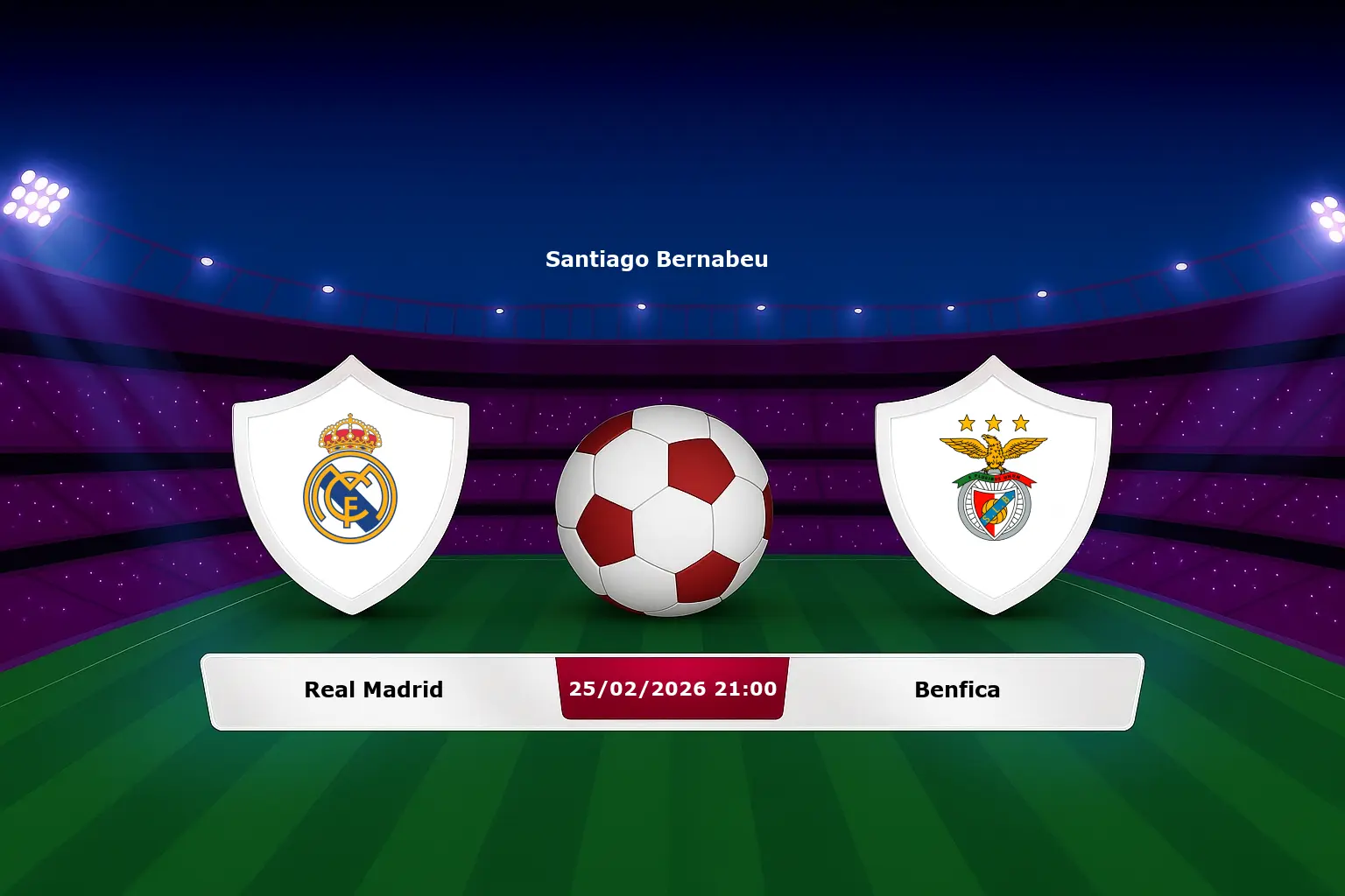 Real Madrid vs Benfica 25.02.2026