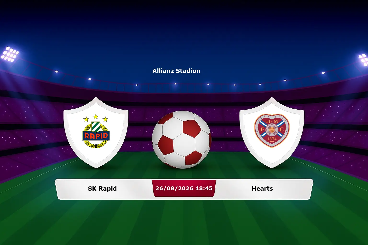 SK Rapid vs Hearts 26.08.2026