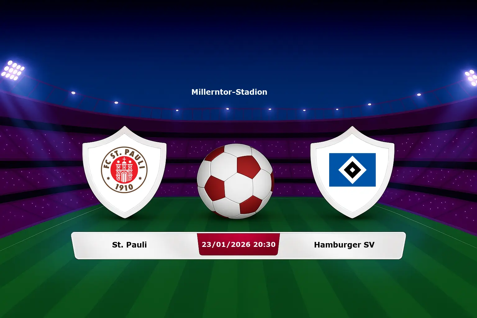 St. Pauli vs Hamburger SV 23.01.2026