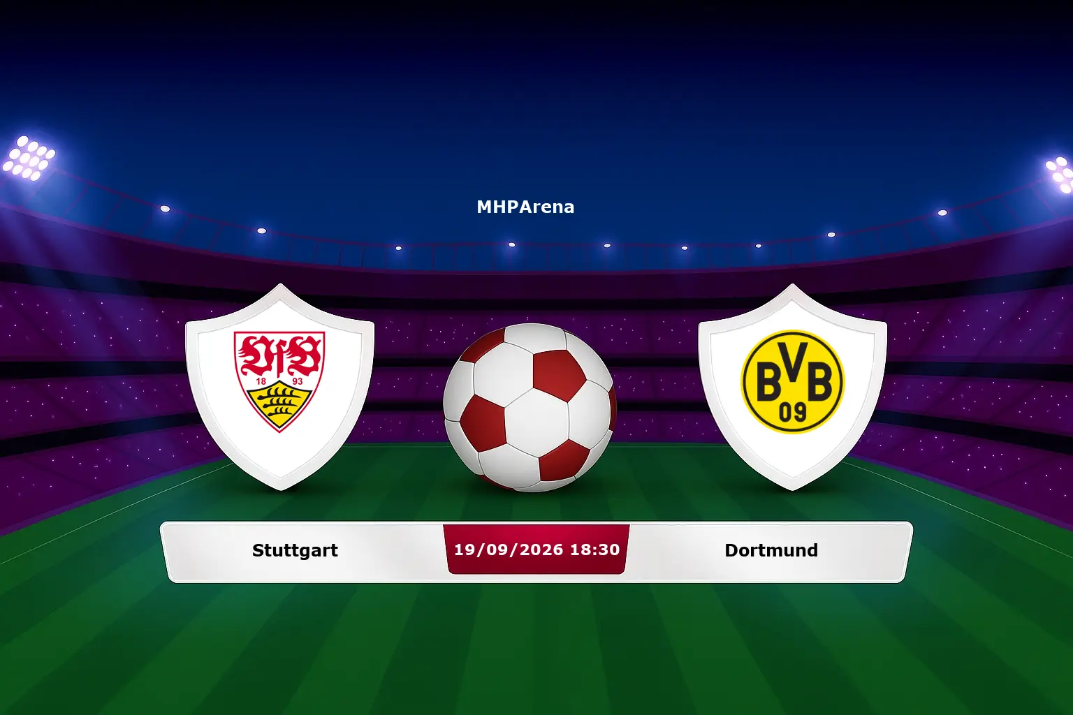 Stuttgart vs Dortmund 19.09.2026