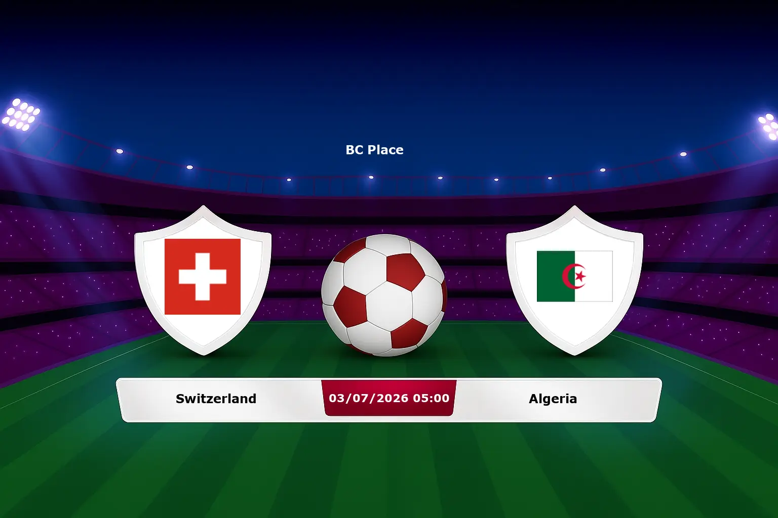 Switzerland vs Algeria 03.07.2026