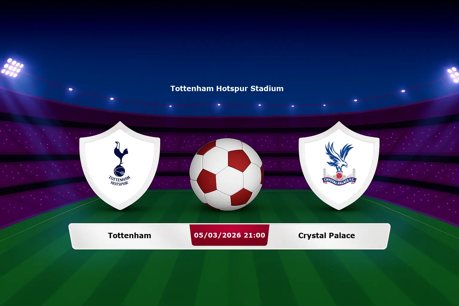 Tottenham vs Crystal Palace 05.03.2026