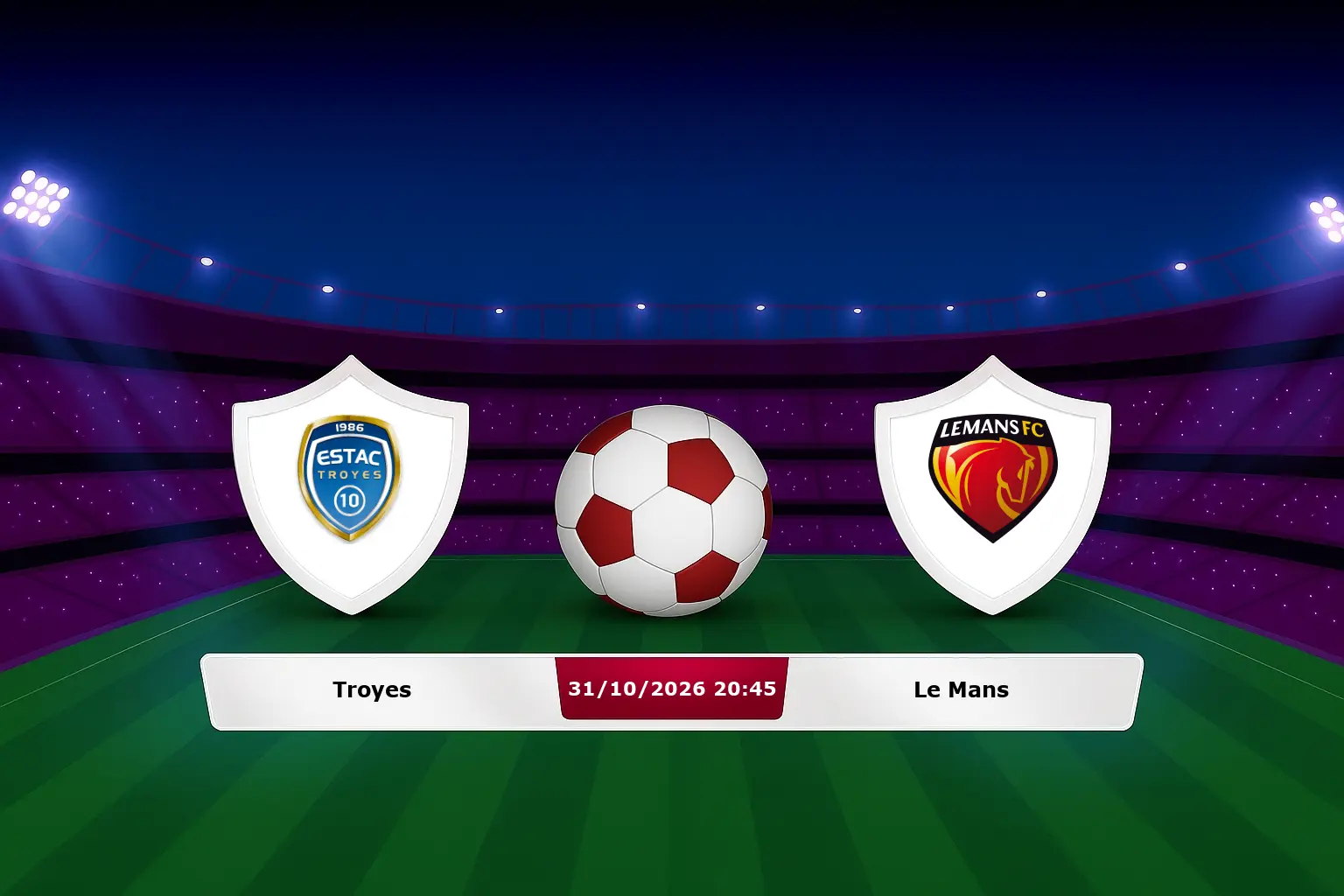 Troyes vs Le Mans 31.10.2026