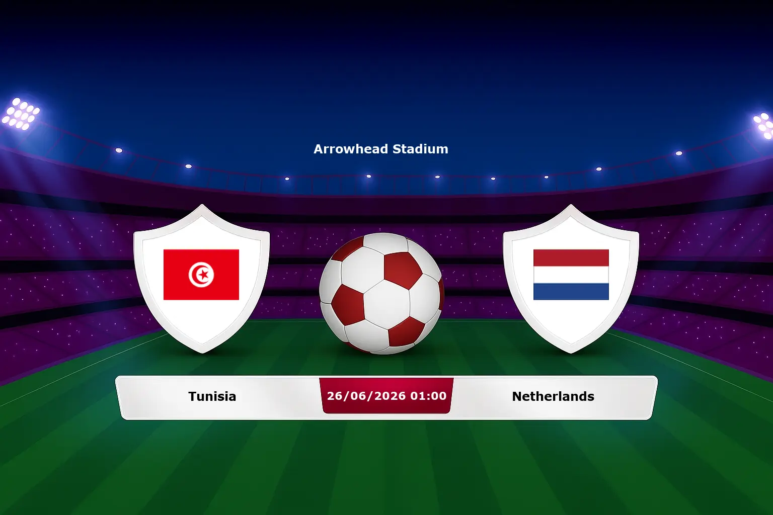 Tunisia vs Netherlands 26.06.2026
