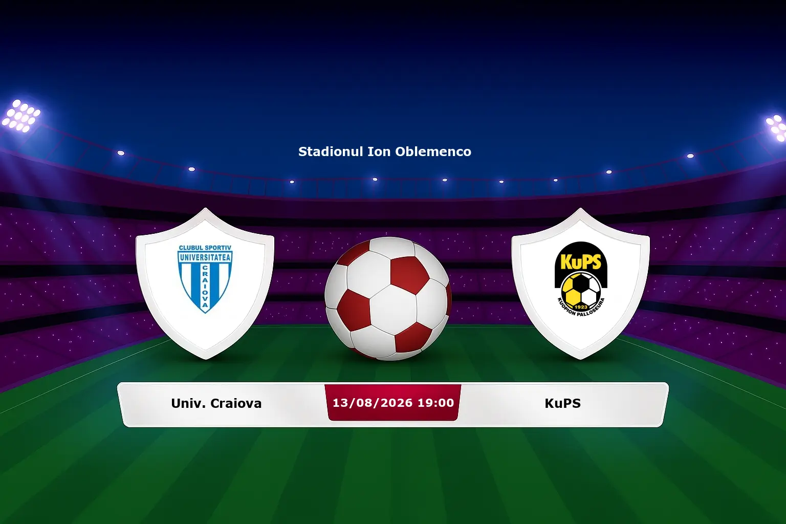 Univ. Craiova vs KuPS 13.08.2026