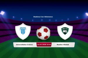 Universitatea Craiova vs Maxline Vitebsk 15.07.2026