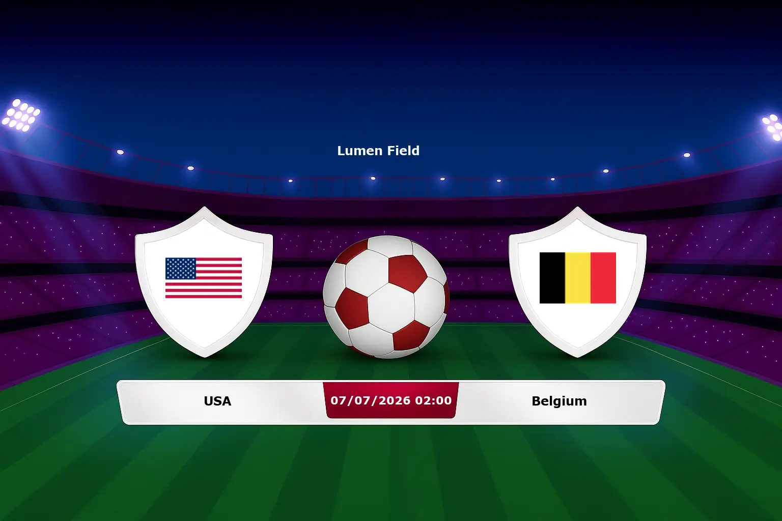 USA vs Belgium 07.07.2026