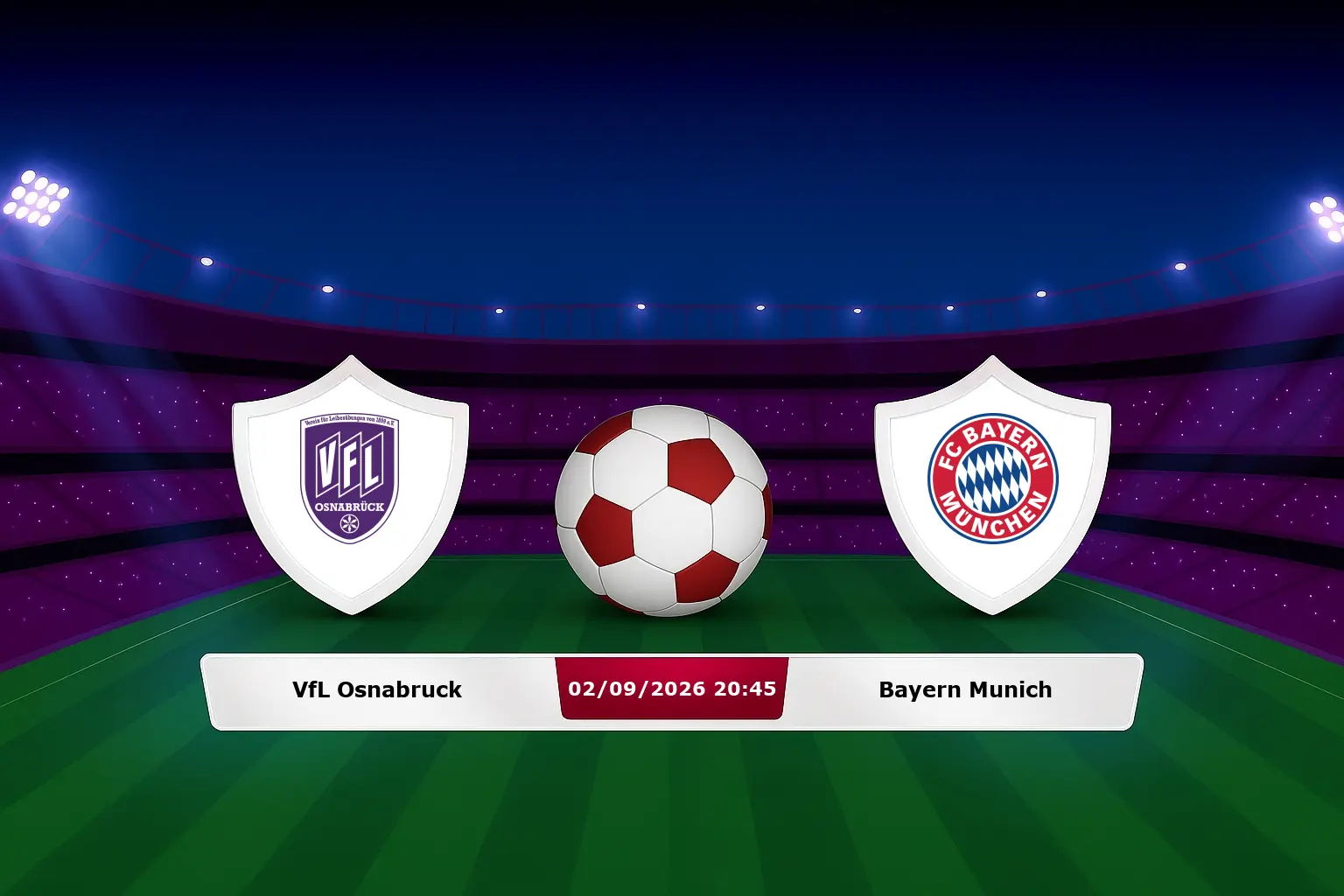 VfL Osnabruck vs Bayern Munich 02.09.2026