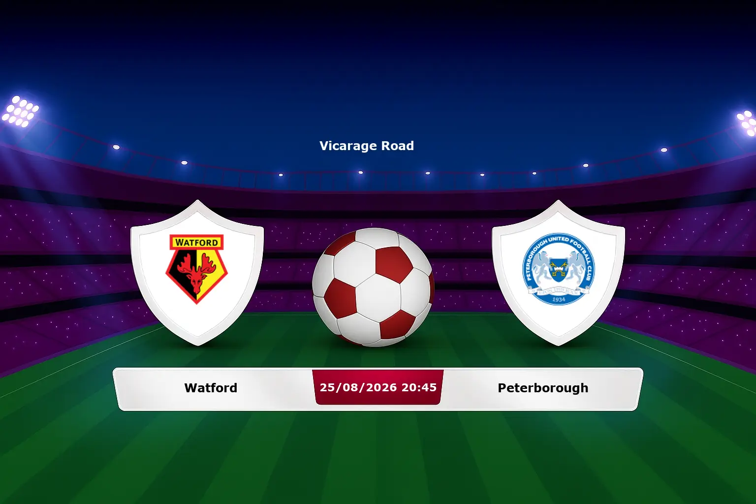 Watford vs Peterborough 25.08.2026