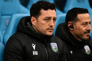 West Brom manager Ryan Mason