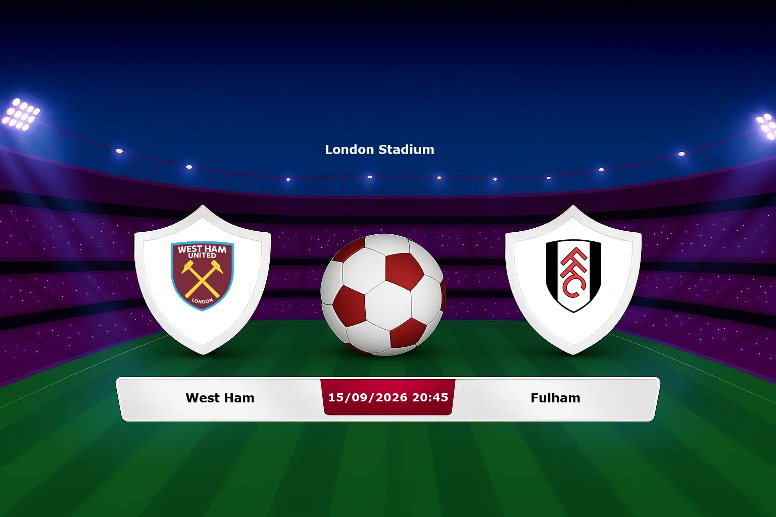 West Ham vs Fulham 15.09.2026