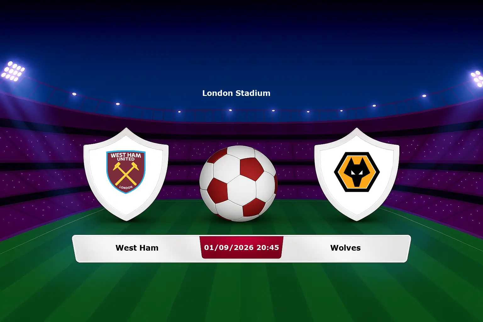 West Ham vs Wolves 01.09.2026