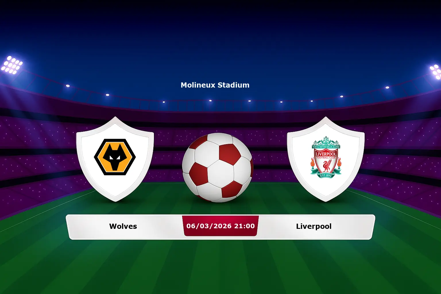 Wolves vs Liverpool 06.03.2026